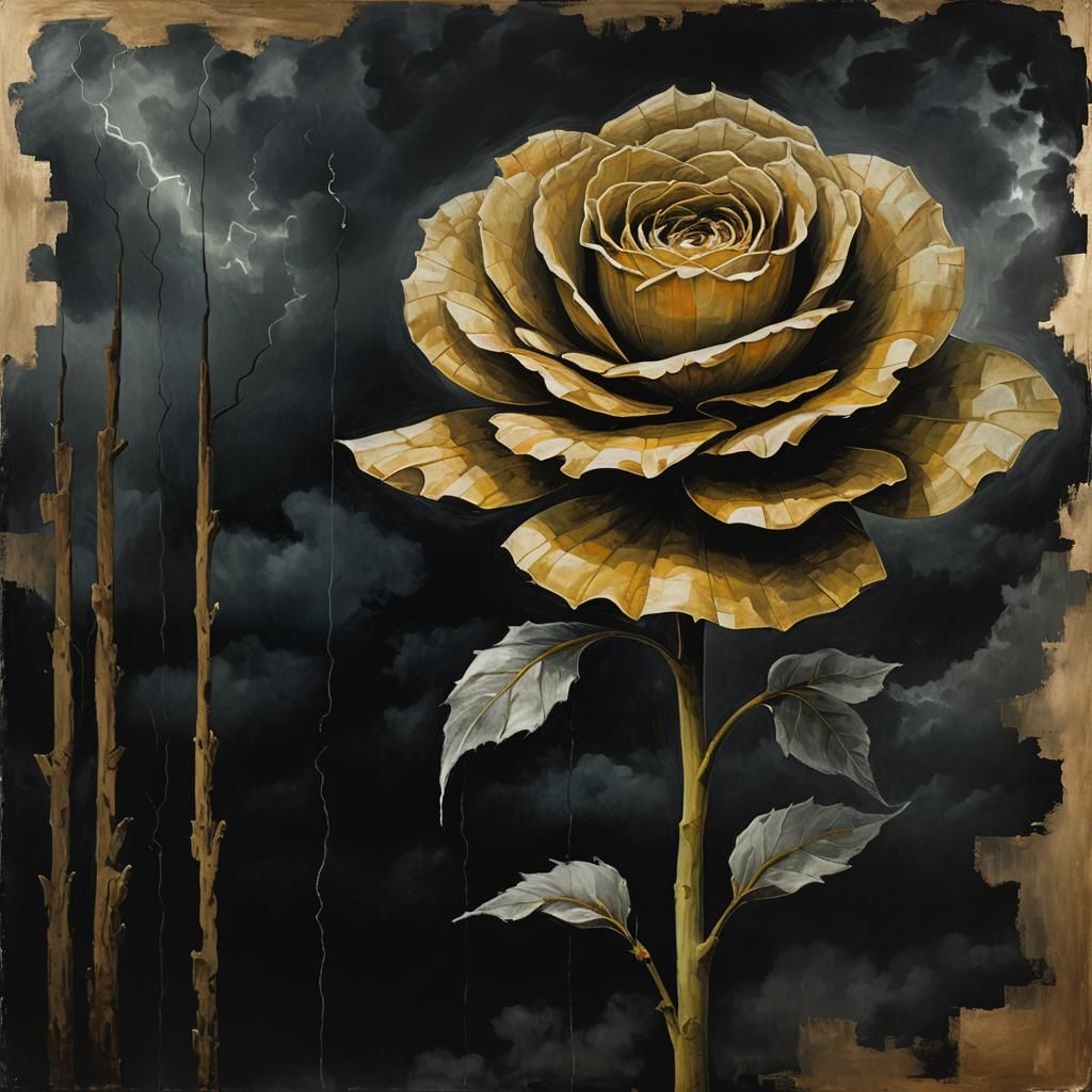 Surreal Fairy in Stormy Dreamscape