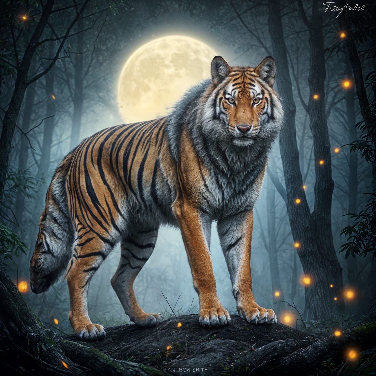 Wolf-Tiger Hybrid: A Feline-Canine Fusion