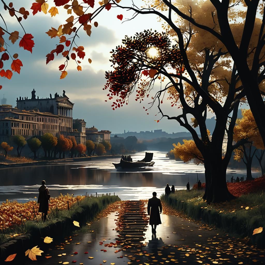 Broken Hearts Journey to Rome: Cinematic Digital Art