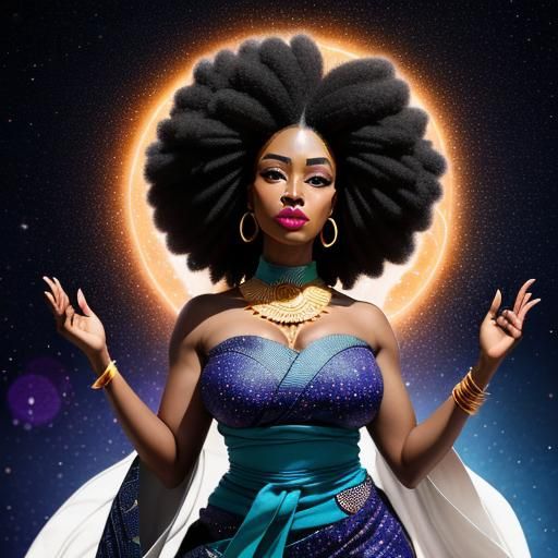 Iyami Aje: Powerful Yoruba Woman Portrait