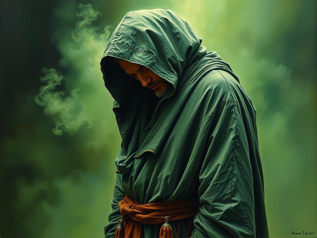 Mystic Figure in the Haze