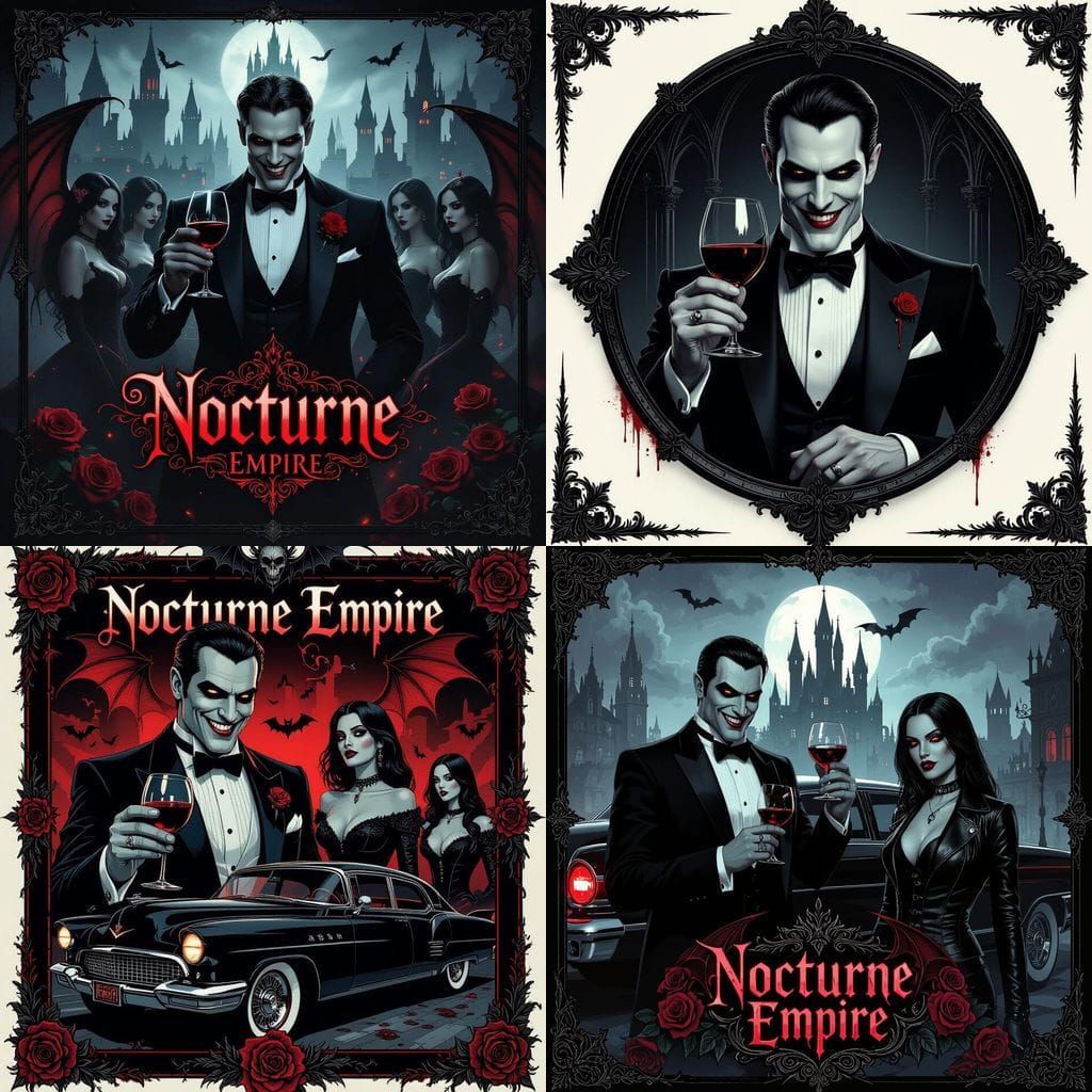 Gothic Video Game Cover: Nocturne Empire