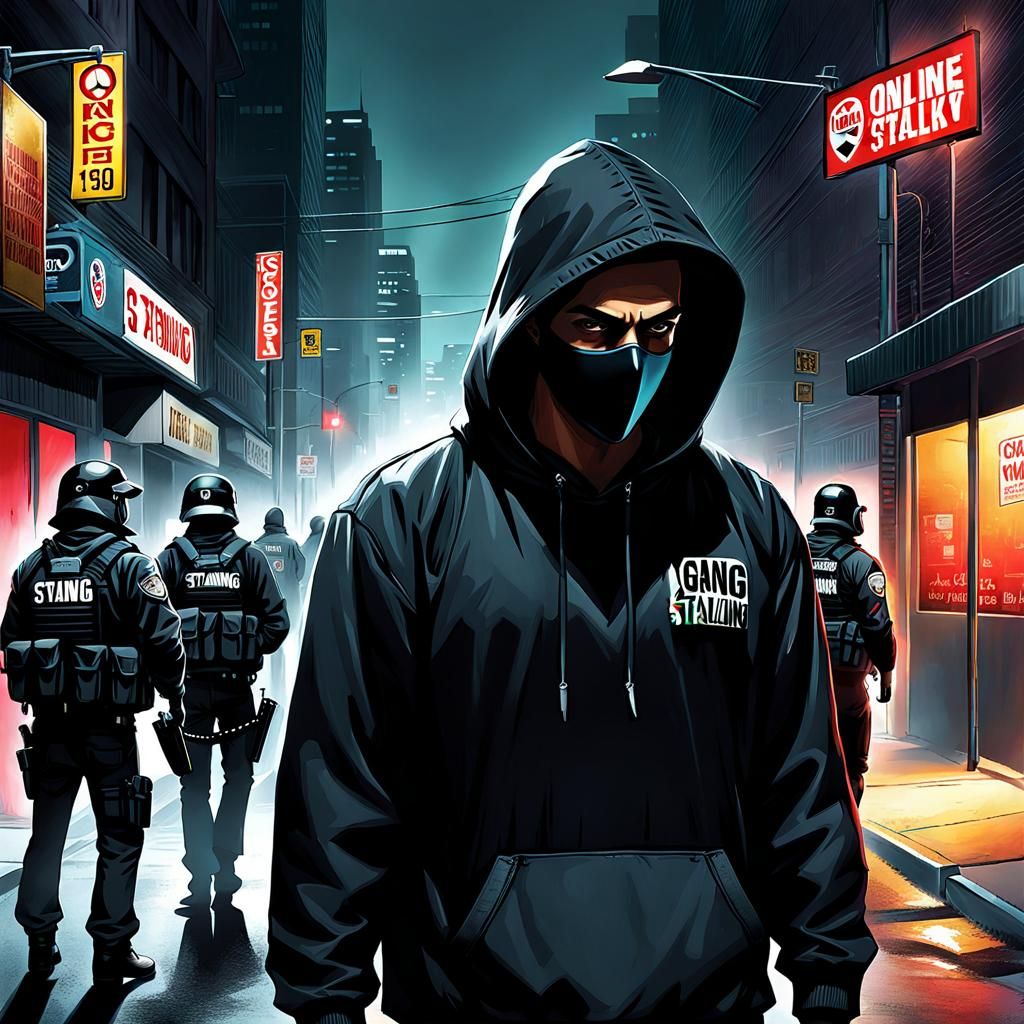 Gang Stalking: Mixed Media Concept Art