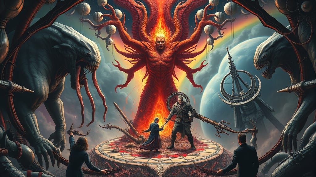 Surreal Dreamscapes of Ego's Downfall in a World of Paradox