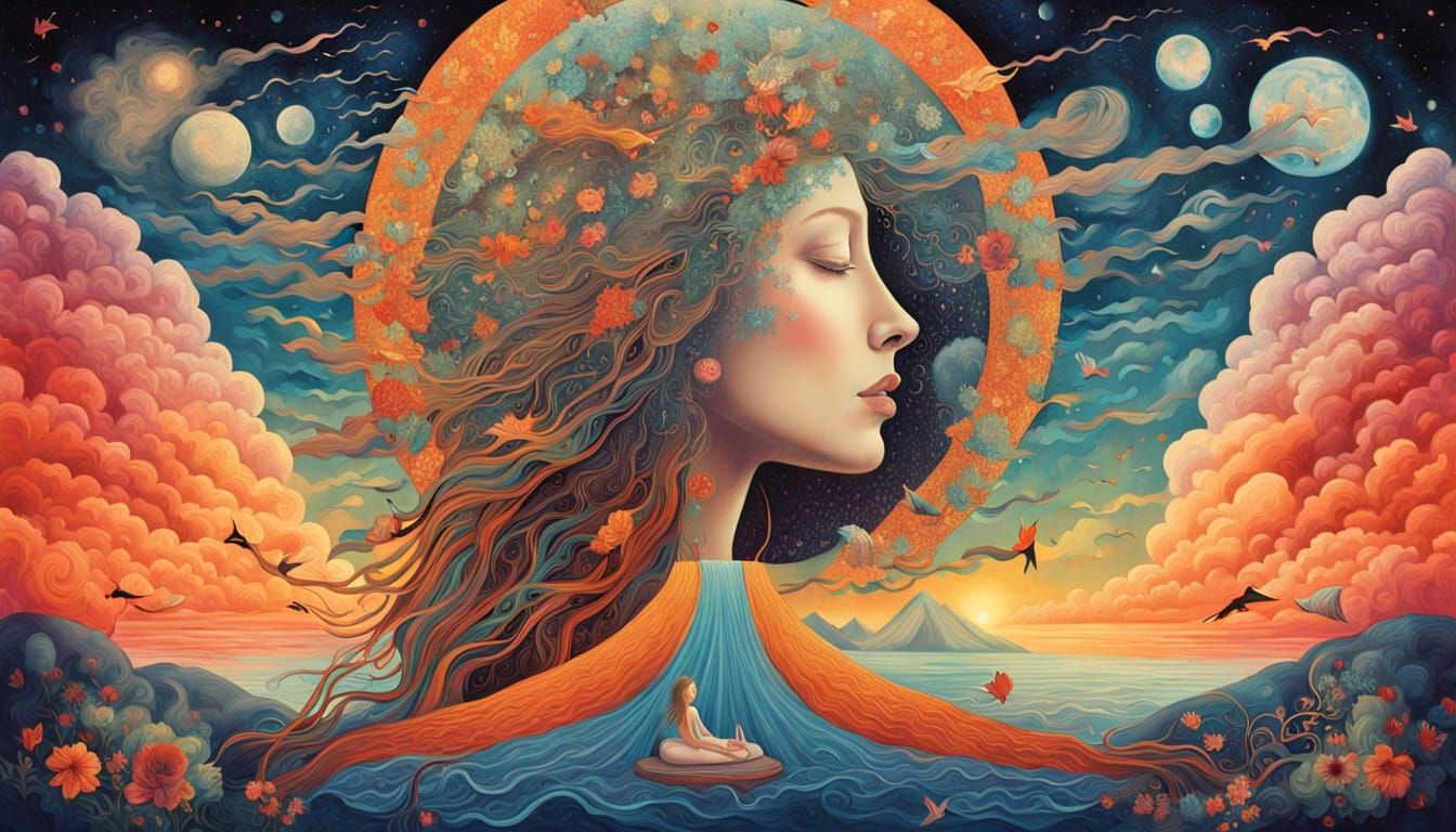 Ethereal Goddess Unveils Dreamlike Fantasy World in Cyberpun...