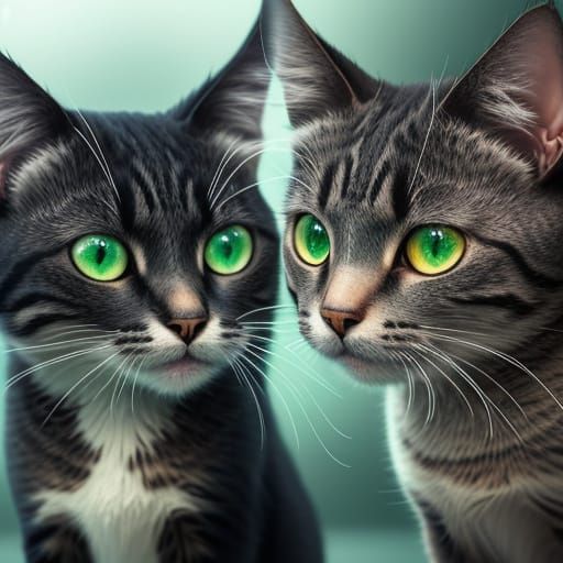 Feline Portraits in Hyperrealistic Detail