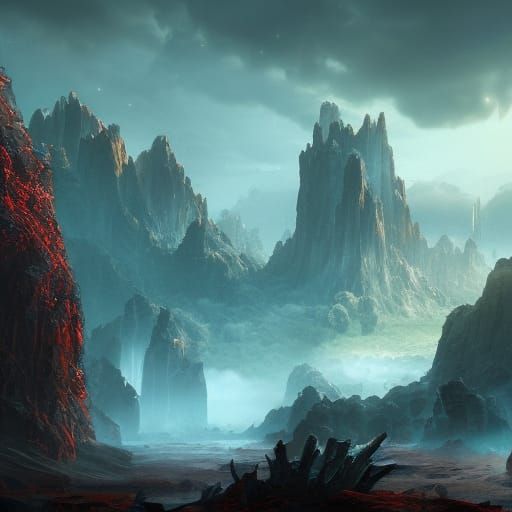 Fantastical End of Time Matte Painting
