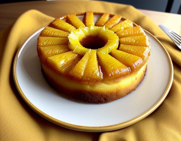 Mouthwatering Pineapple Upside-Down Cake in 4K