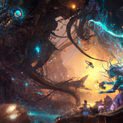 Dark Fantasy Masterpiece in Unreal Engine Style