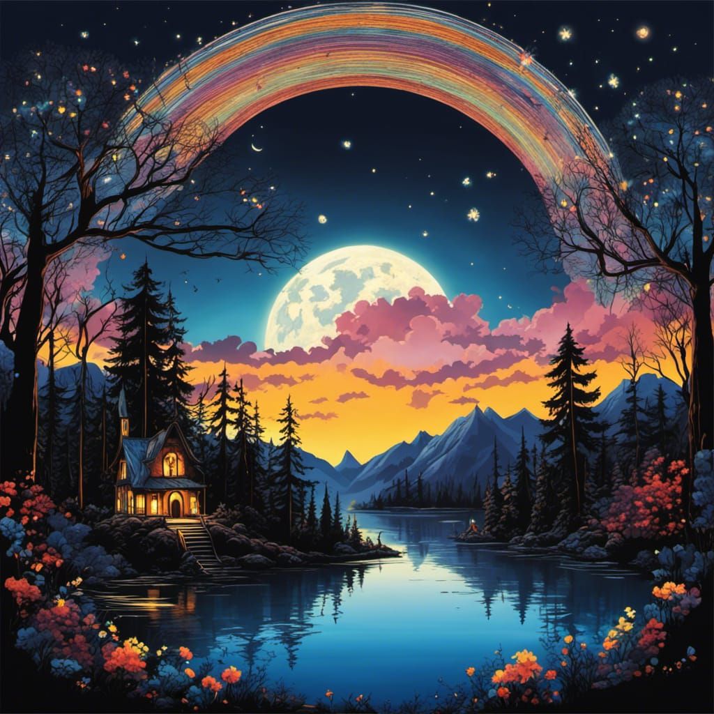 Gothic Island in Tim Burton Style