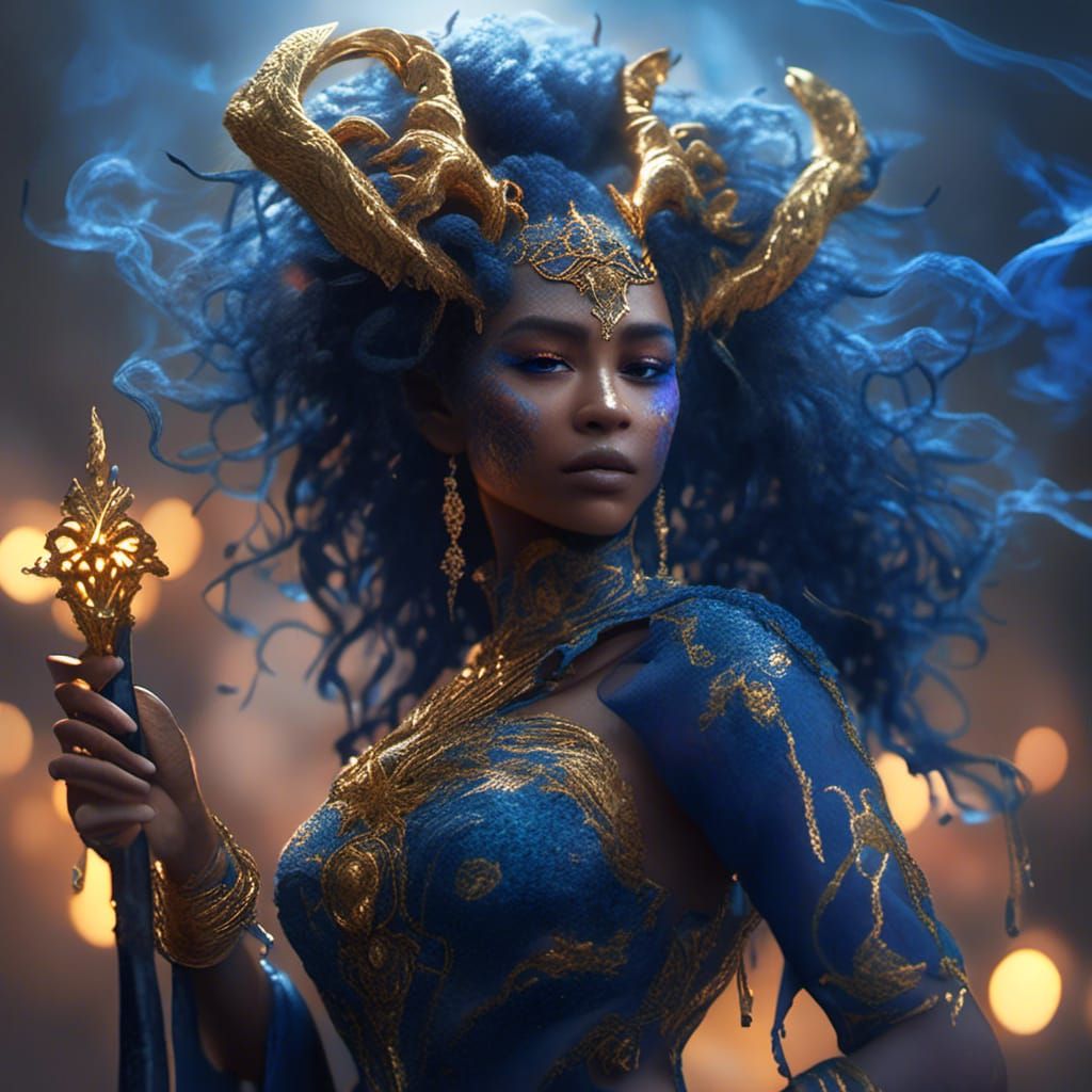 Nyla Moonshadow, D&D Character Art