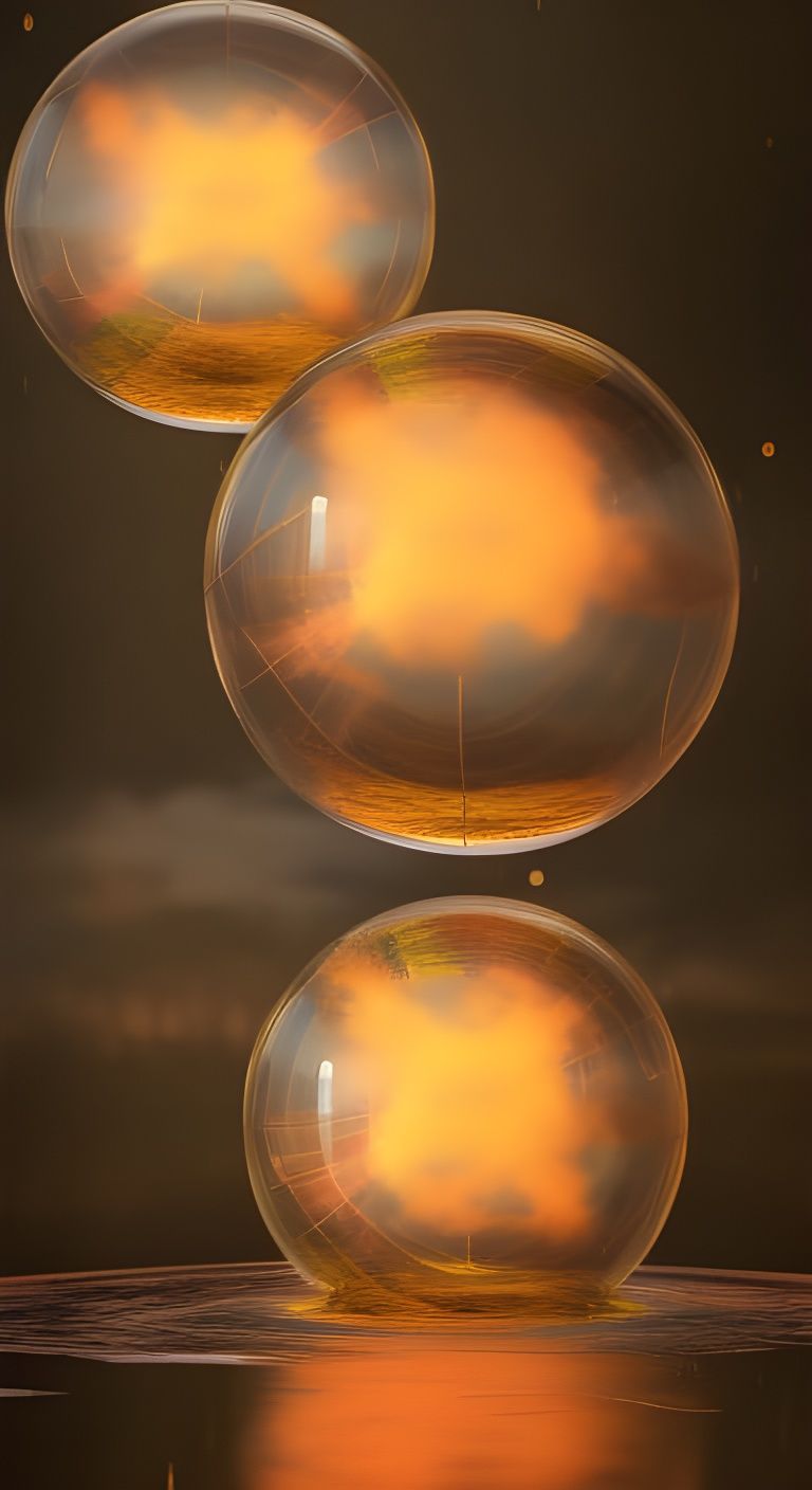 Angels Trapped in Fiery Orbs: Cinematic Masterpiece