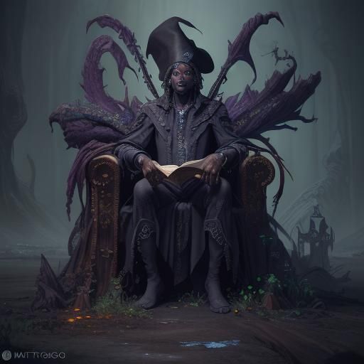 Fantastical Papa Legba in Detailed Matte Painting