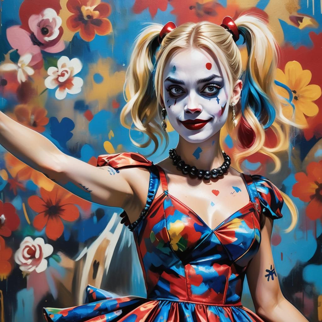 Harley Quinn Dances: Neo-Impressionist Impasto in NYC