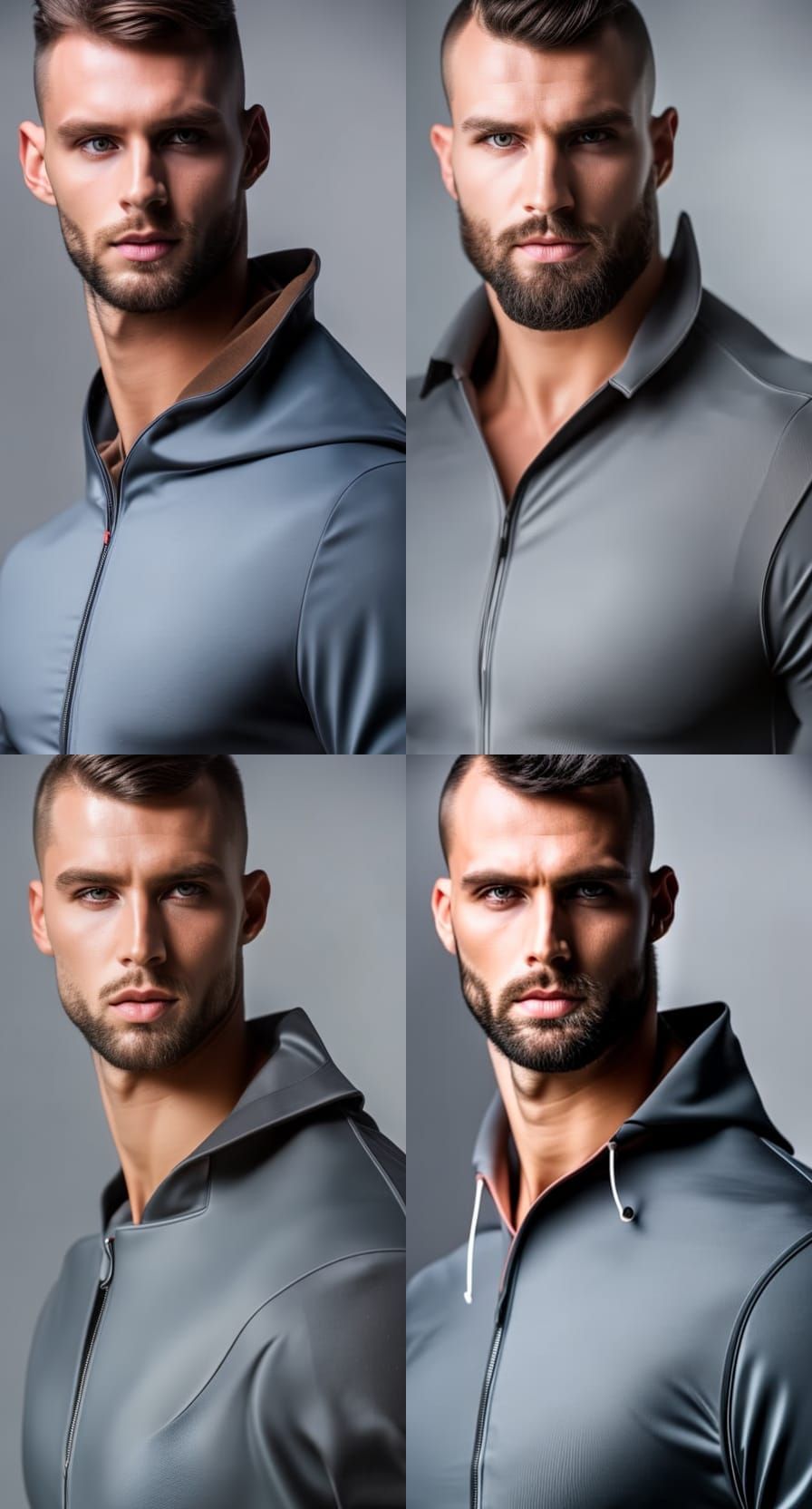 Portrait of a Handsome Male Model in 8k