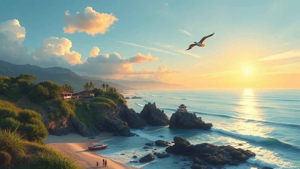 Bali Island Beach: Impressionist Seascape Painting