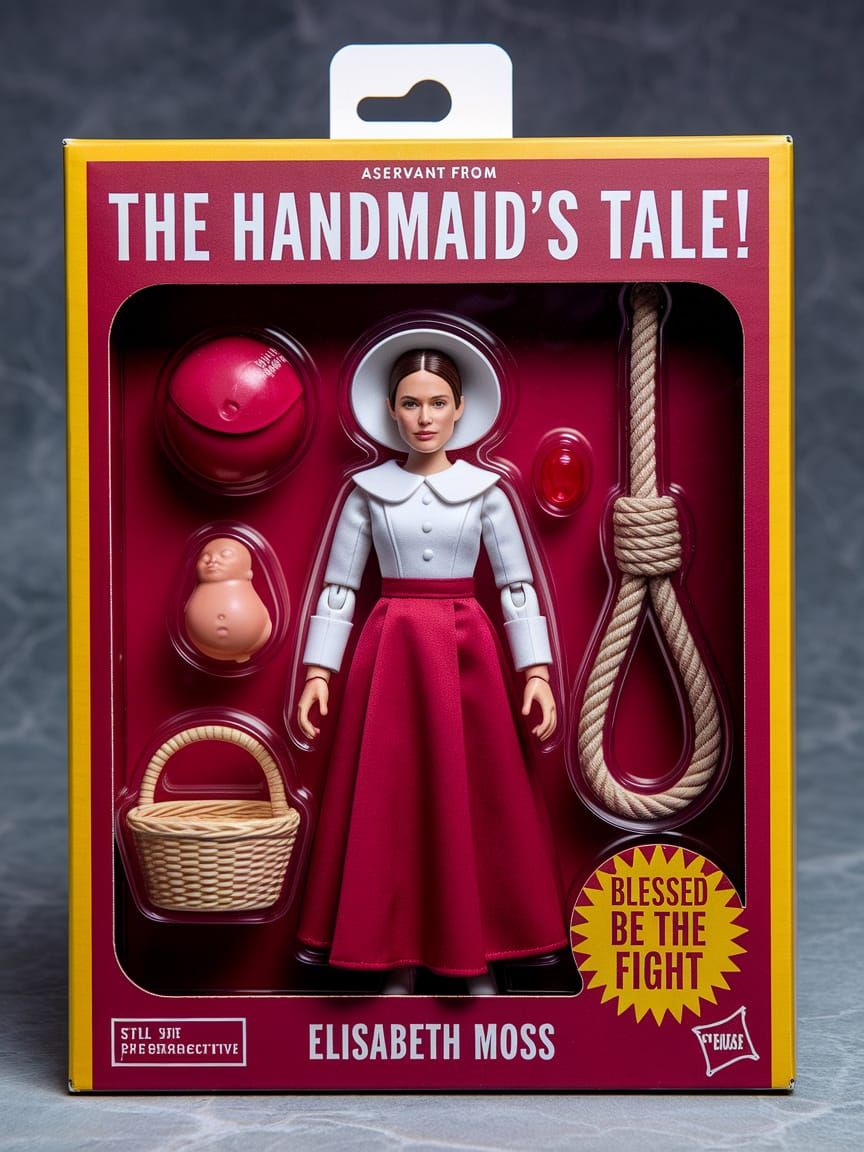 Handmaid Action Figure: Red-Caped Servant with Accessories