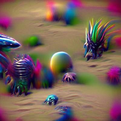 Exotic Alien Landscape in 8K Resolution