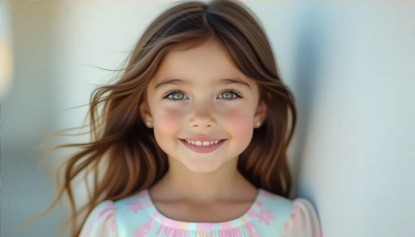 Radiant Girl Portrait in Cinematic Style