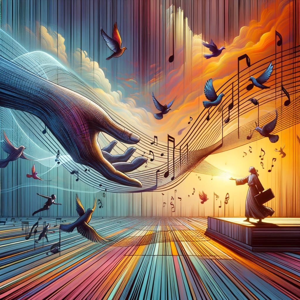 Visual Representation of Freedom Radiating Faith