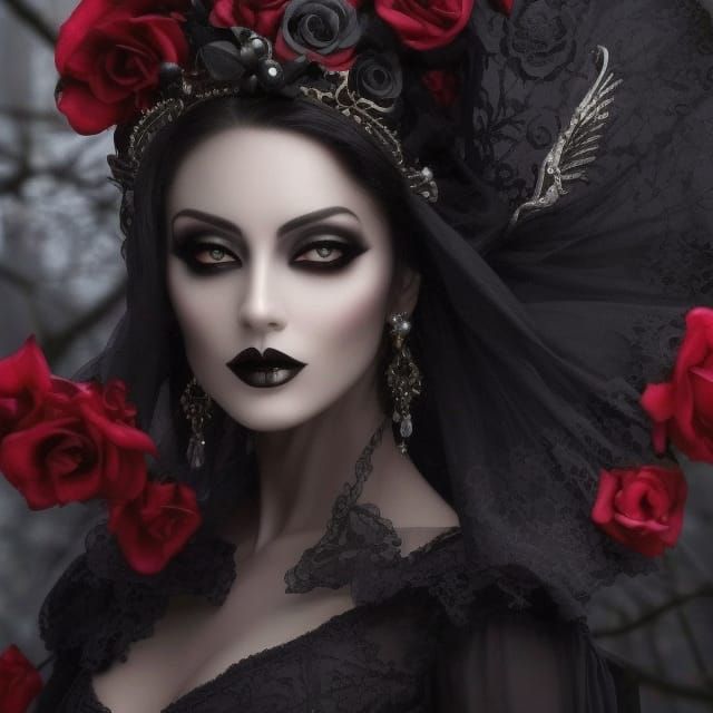 Stunning Gothic Noble Woman Portrait