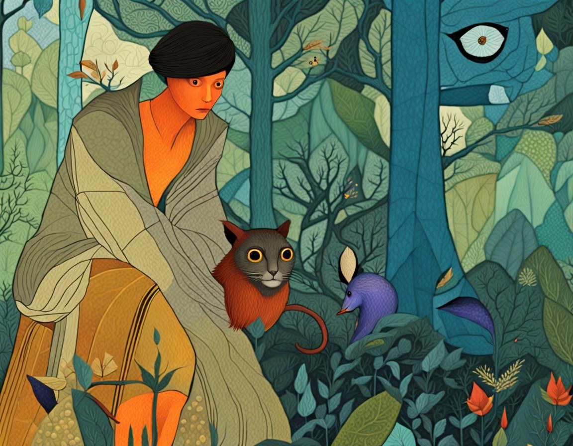 Eldritch Gods of the Enchanted Forest: Patchwork Art