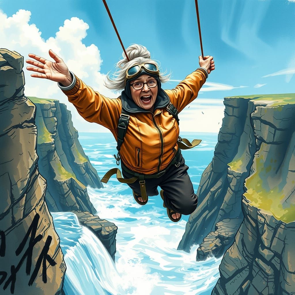 Bungee jumping, yes, but only if there are two of them!