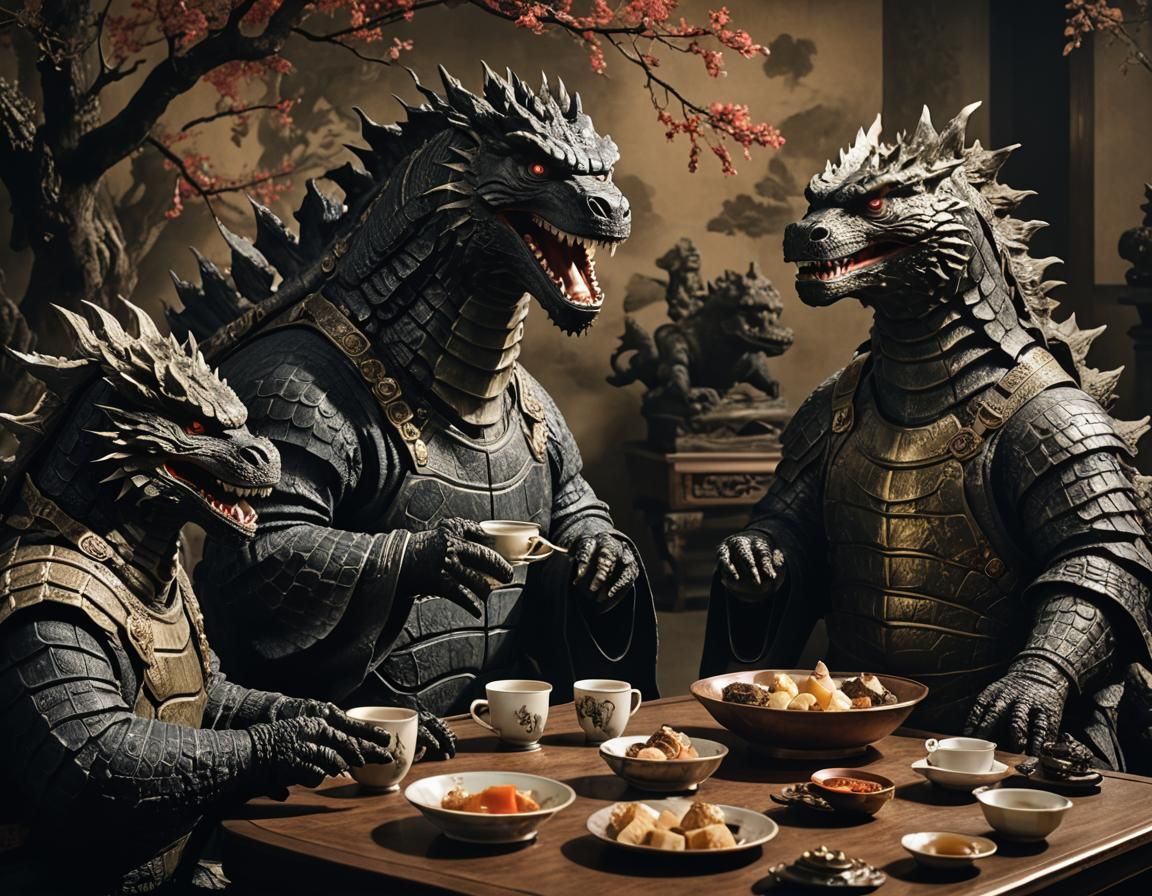 Godzilla Family Dinner