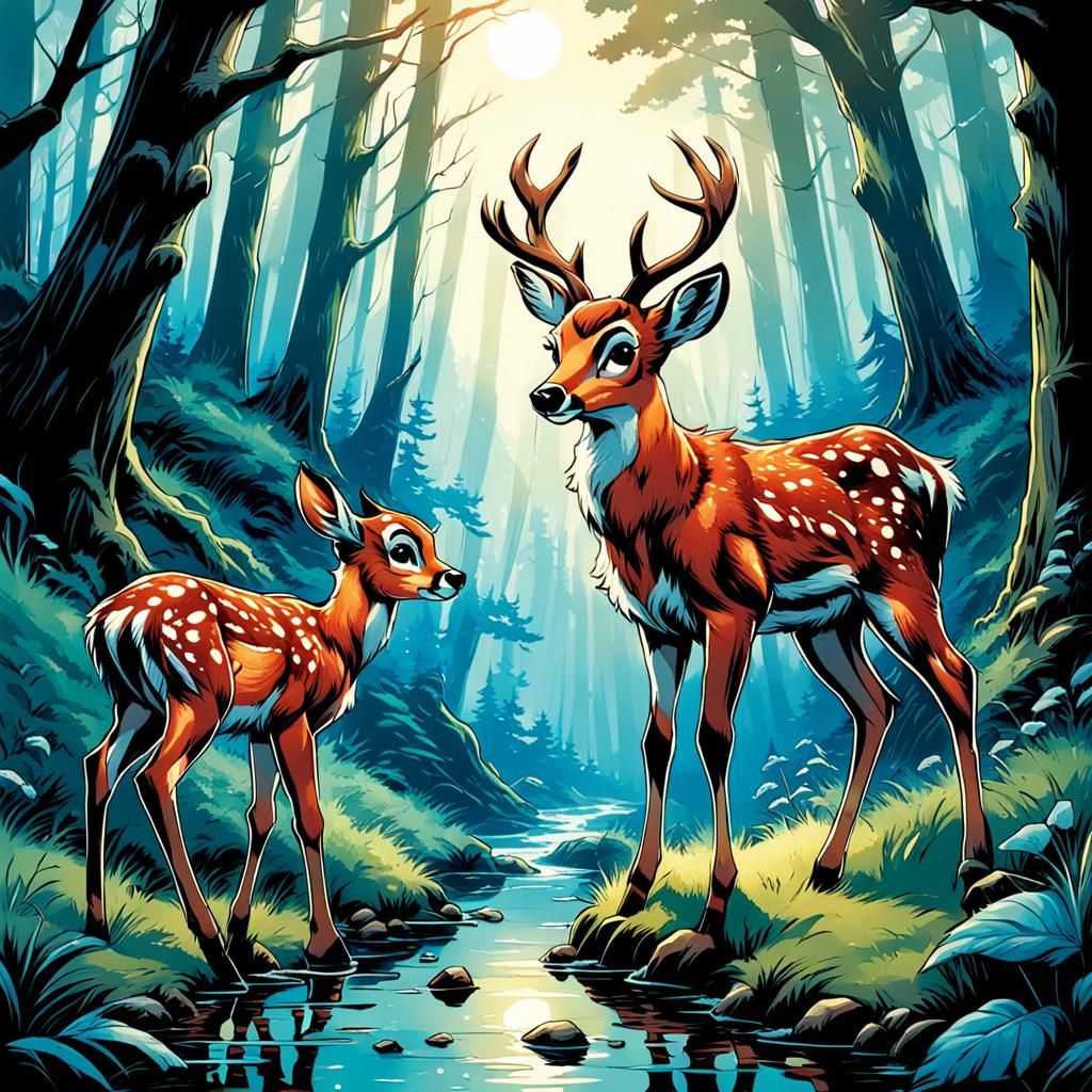 Bambi Comic Book Art by Mark Brooks and Dan Mumford
