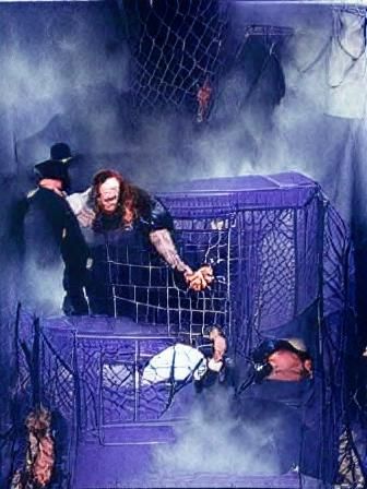 Undertaker Throws Mankind Off Hell in a Cell