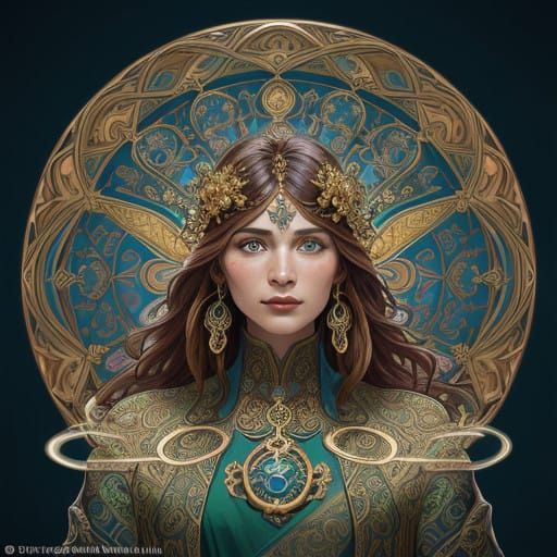 Jesters in Vibrant, Intricately Detailed Portraits