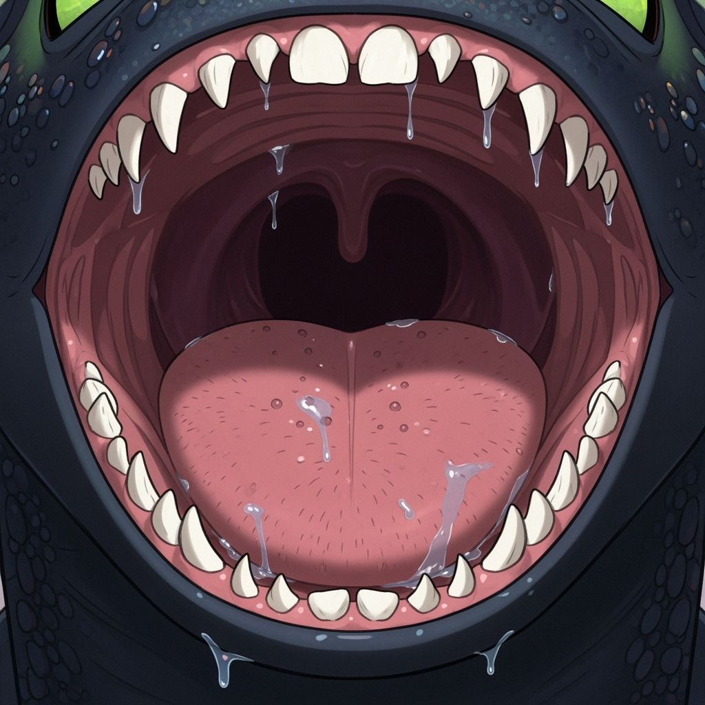 Toothless Close-Up in Clean Cartoon Style