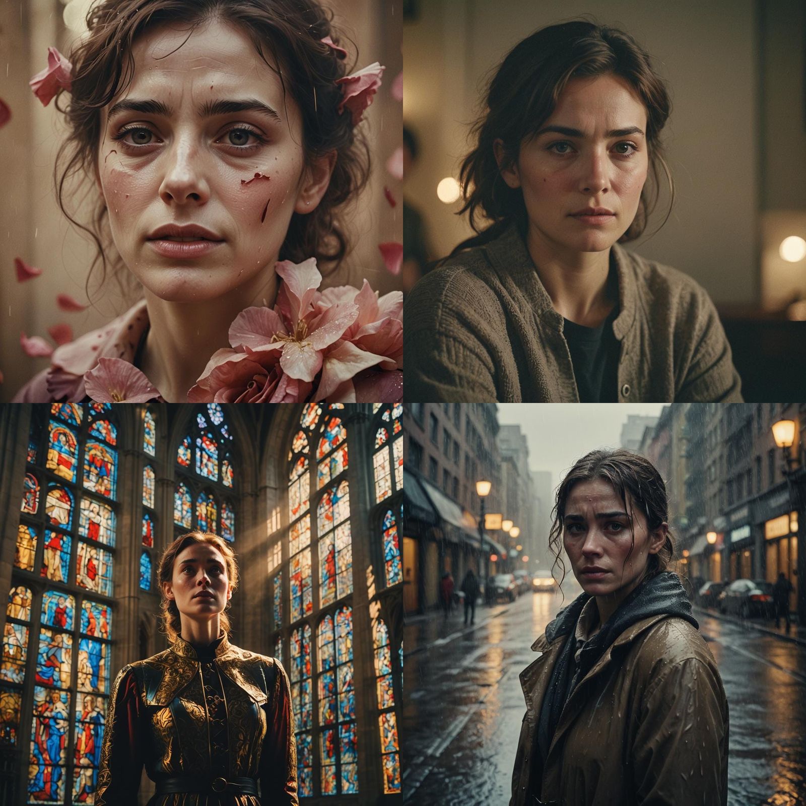 A women's dull emotions