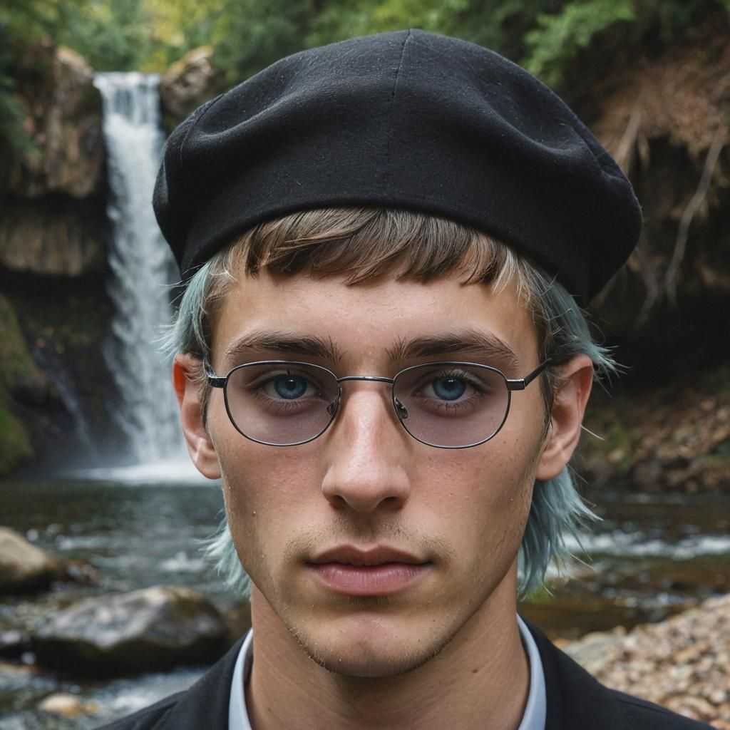 Ultra-Orthodox Yeshiva Scholar in Golden Hour Light