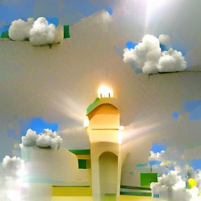 Mosque in Divine Sunshine