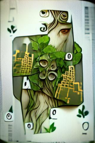 Ancient Mythology Playing Card Designs: Overgrown Cities