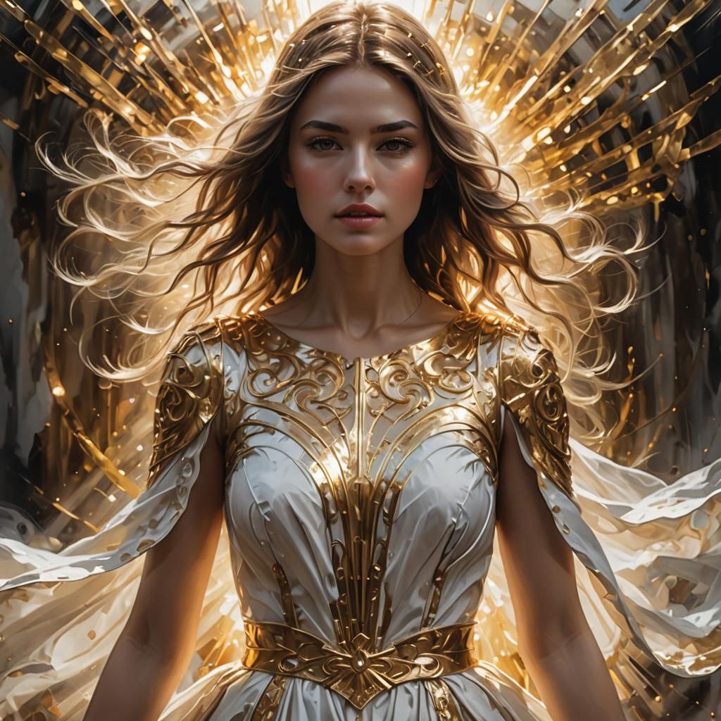 Abstract Impressionism: Light and Magic Portrait