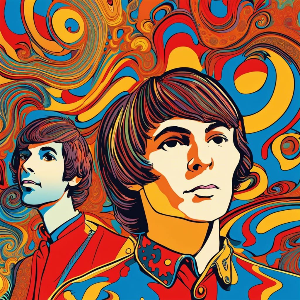 Psychedelic Pop Art Portrait of The Droopers