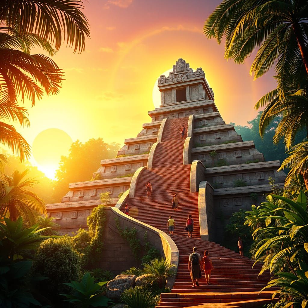 An Ancient Mesoamerican Temple Inspired by Aztec and Maya St...