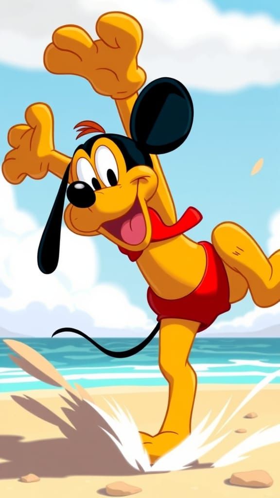 Mickey Mouse Brother Performs Acrobatic Backflips in Vibrant...