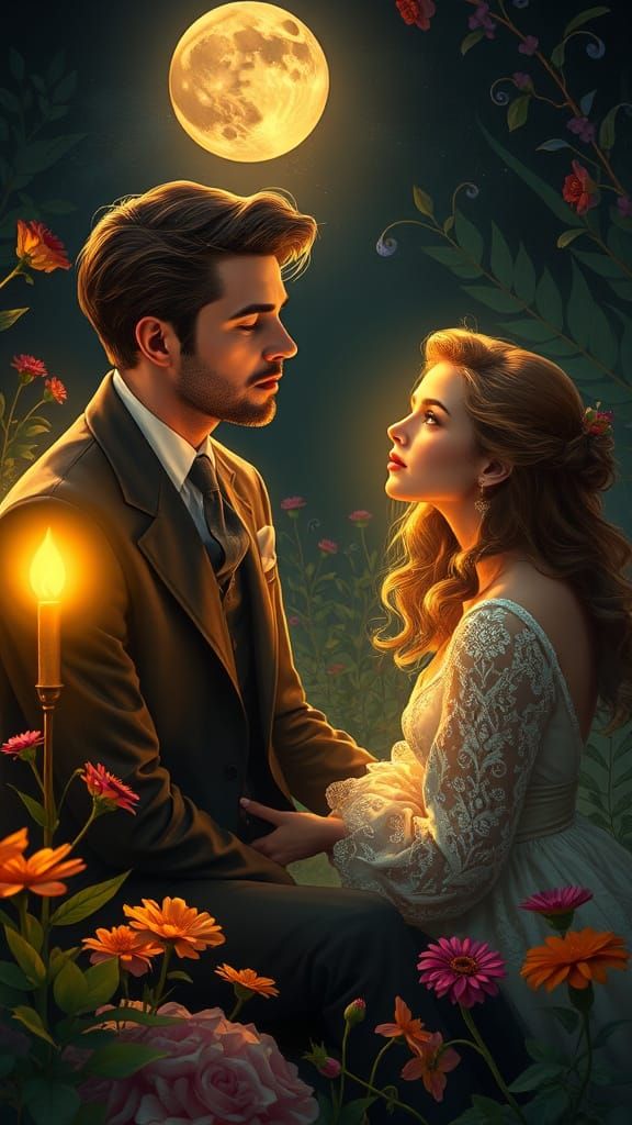 Ethereal Gentleman Contemplates His Soulmate in a Dreamlike ...