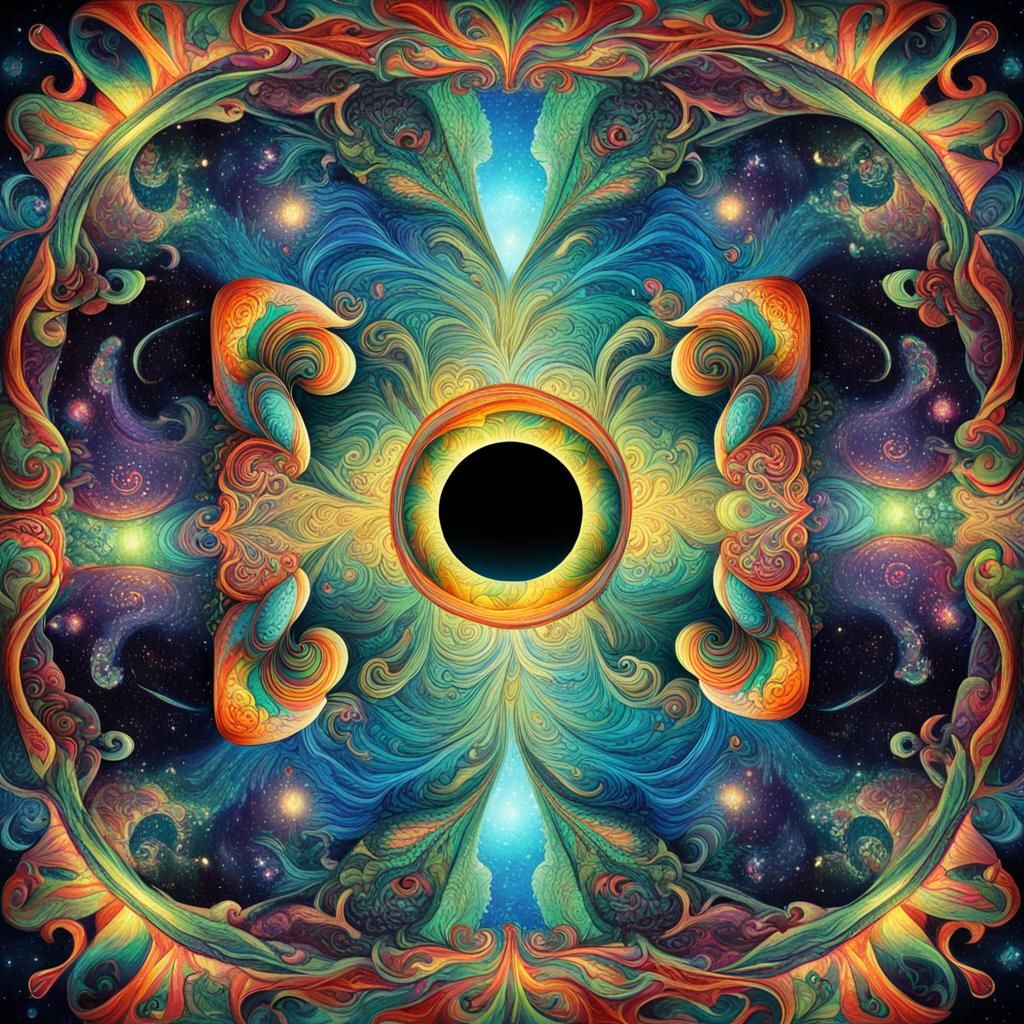 Trippy Infinity Mirror Illusion Art