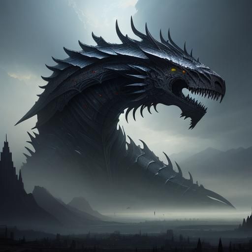 Epic Godlike Figure in Digital Matte Painting