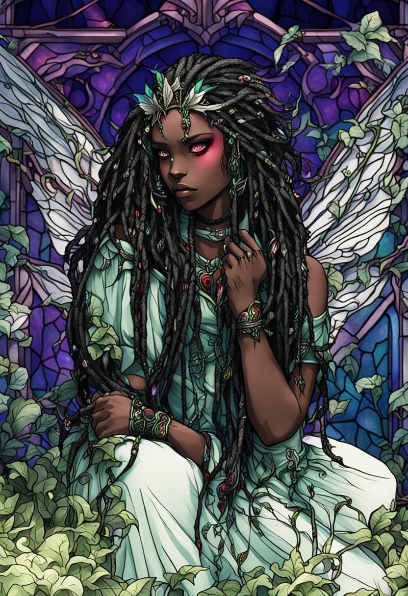 Gothic Faerie in Elegant Repose