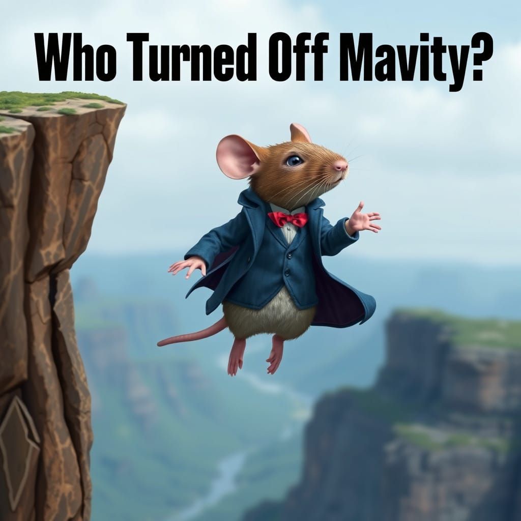 Time Traveling Mouse Defies Gravity in Whimsical Sci-Fi Land...
