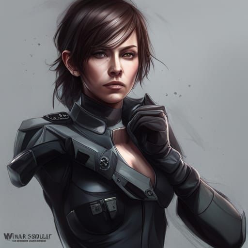 Hyperrealistic Quiet from Metal Gear Solid 5