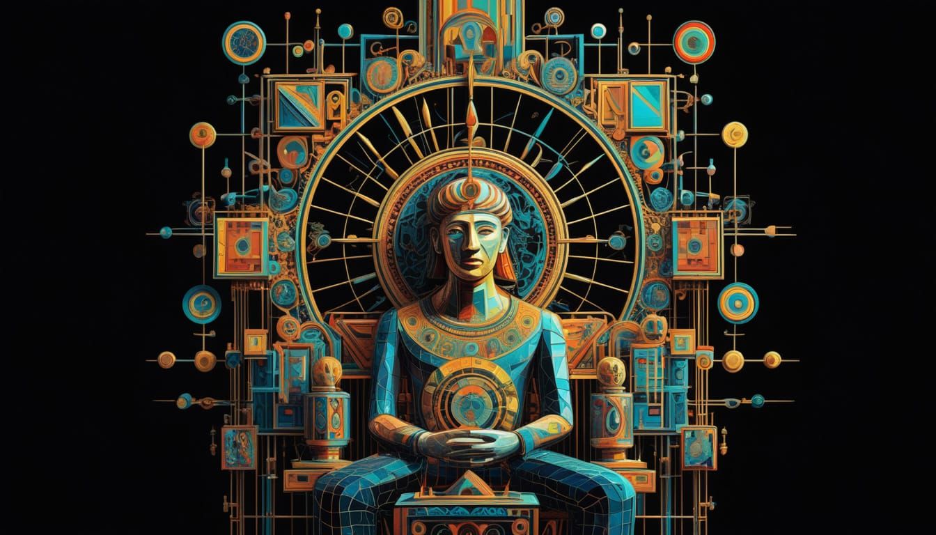 Cubist Collector Views Rare Digital Art in Picasso Style