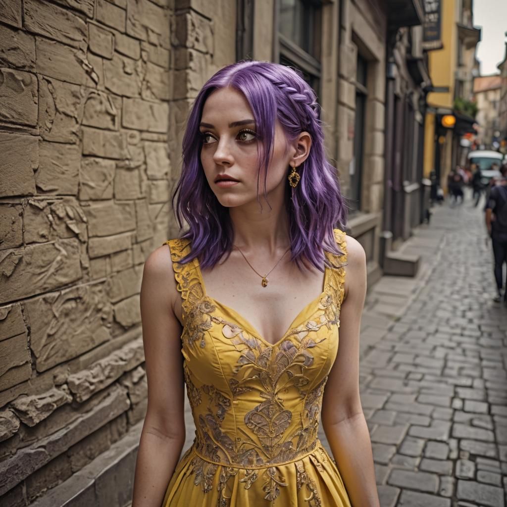 purple hair