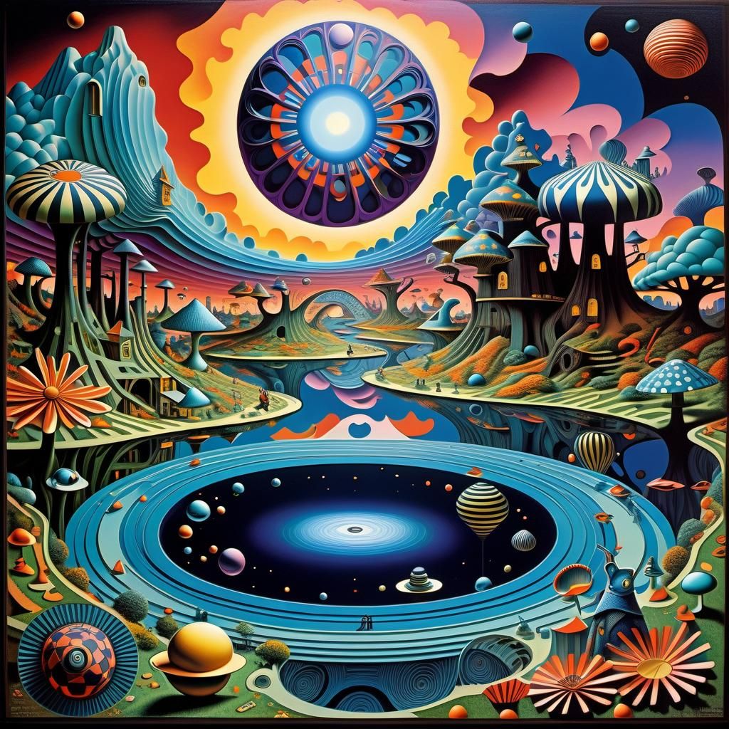 Mind-Bending Optical Illusion: Alice in Wonderland