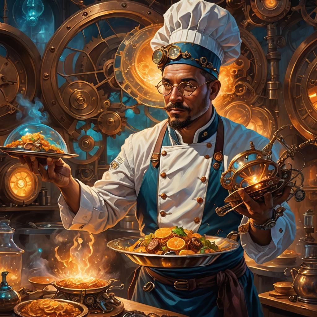 Steampunk Chef Reveals Iridescent Fantasy Food